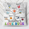 Personalized Grandma Bugs Pillow FB53 81O34 (Insert Included) 1