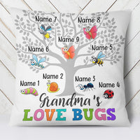 Personalized Grandma Bugs Pillow FB53 81O34 (Insert Included) thumb 1