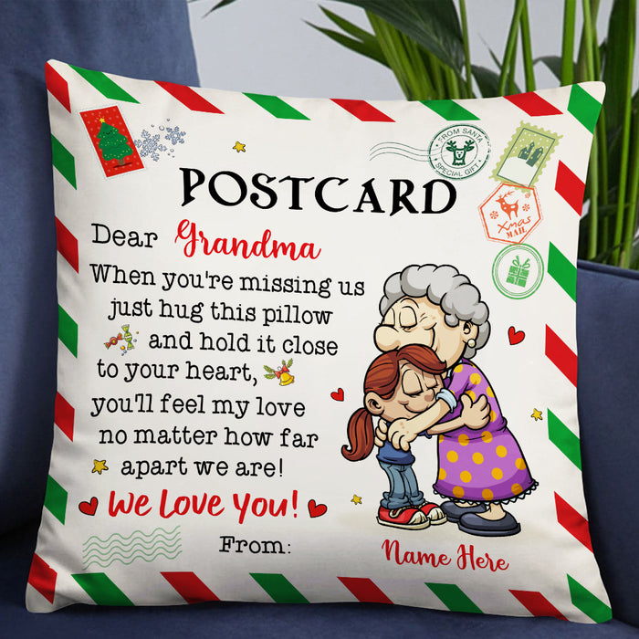 Personalized Mom Grandma Son Daughter Granddaughter Grandson Pillow NB42 26O57 1