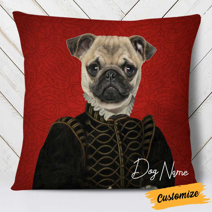 Personalized Dog Cat Photo Renaissance Pillow OB261 81O34 1
