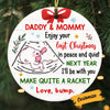 Personalized Baby Bump Christmas Circle Ornament NB54 30O58 1