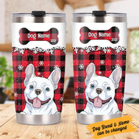Personalized Christmas Dog Steel Tumbler SB301 23O36 thumb 1
