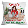 Personalized Dog Christmas Movie Watching Pillow NB42 85O34 1