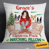 Personalized Dog Christmas Movie Watching Pillow NB42 85O34 1