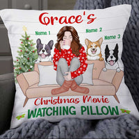 Personalized Dog Christmas Movie Watching Pillow NB42 85O34 thumb 1