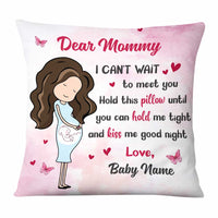 Personalized Baby Bump Christmas Pillow NB83 30O58 thumb 1