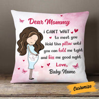 Personalized Baby Bump Christmas Pillow NB83 30O58 thumb 1