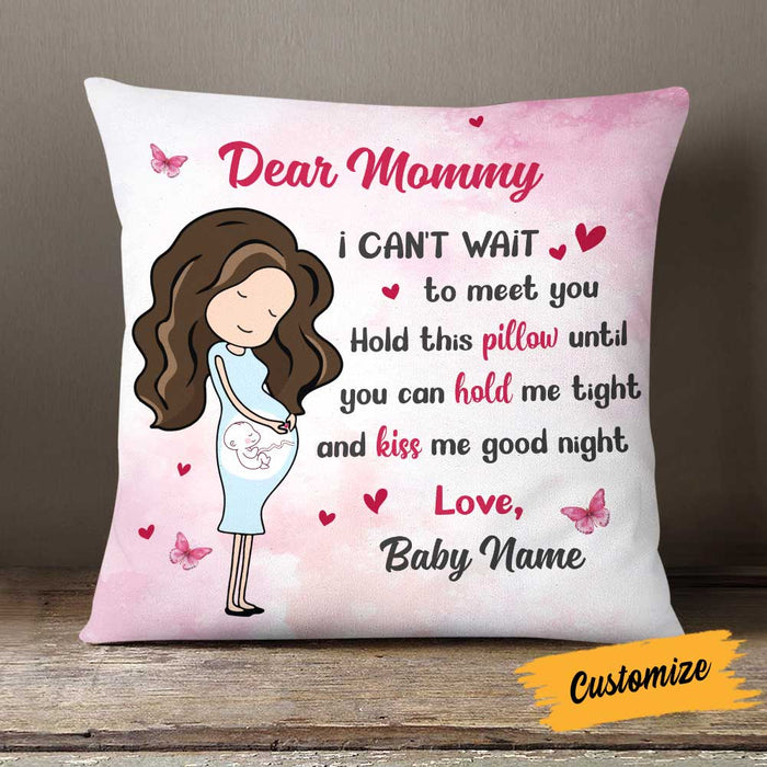 Personalized Baby Bump Christmas Pillow NB83 30O58 1