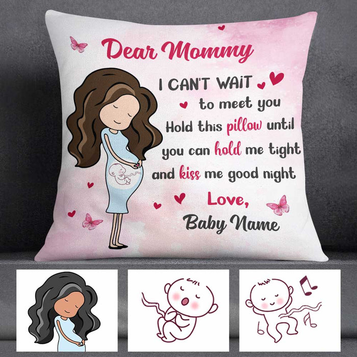 Personalized Baby Bump Christmas Pillow NB83 30O58 1