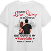 Personalized Couple Love Story T Shirt NB41 30O53 1