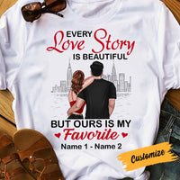 Personalized Couple Love Story T Shirt NB41 30O53 thumb 1