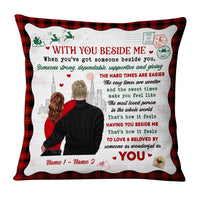 Personalized Christmas Couple With You Beside Me Pillow NB51 23O36 thumb 1