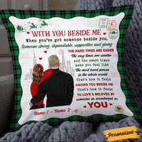 Personalized Christmas Couple With You Beside Me Pillow NB51 23O36 thumb 1