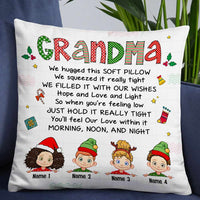 Personalized Mom Grandma Son Daughter Granddaughter Grandson Pillow NB51 26O57 thumb 1