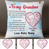 Personalized Baby Bump To Grandma Christmas Pillow NB52 23O34 1