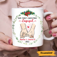 Personalized Couple Christmas Engaged Married Mug OB293 81O47 thumb 1