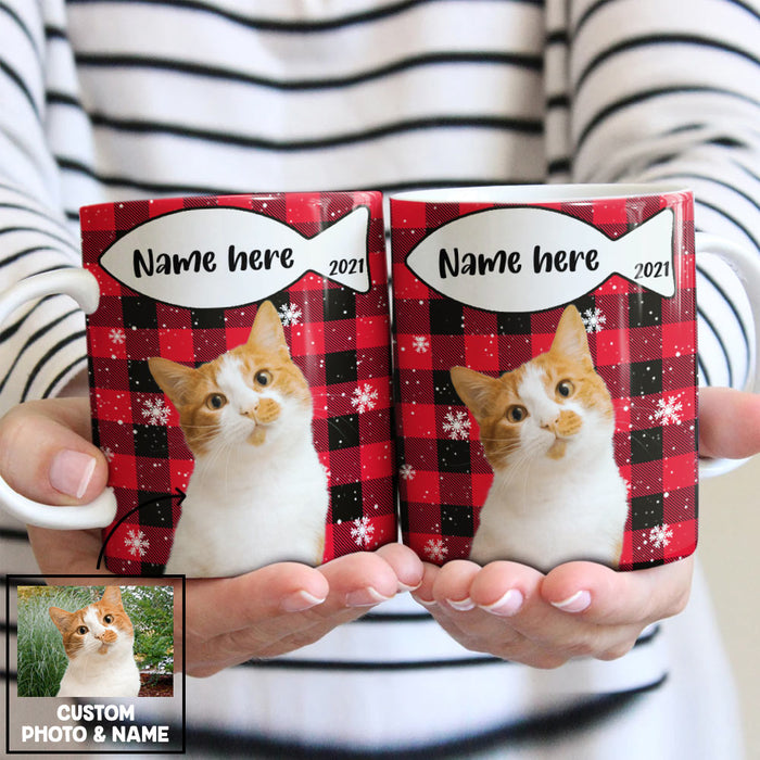 Personalized Dog Cat Photo Christmas Mug OB271 95O36 1