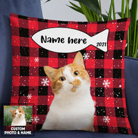 Personalized Dog Cat Photo Christmas Pillow OB271 95O36 thumb 1