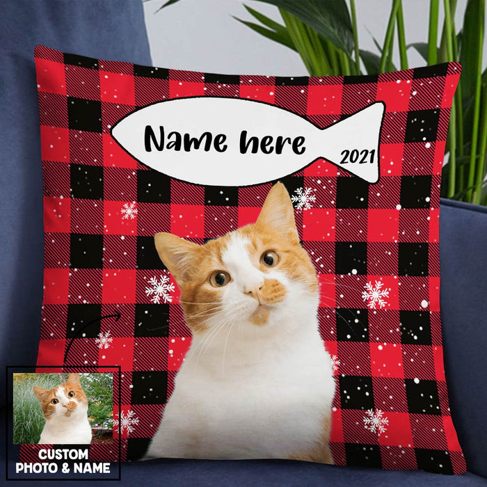 Personalized Dog Cat Photo Christmas Pillow OB271 95O36 1