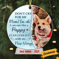 Personalized Memo Dog Cat Photo Snow Globe Ornament NB52 95O34 thumb 1