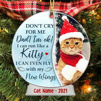 Personalized Memo Dog Cat Photo Snow Globe Ornament NB52 95O34 thumb 1