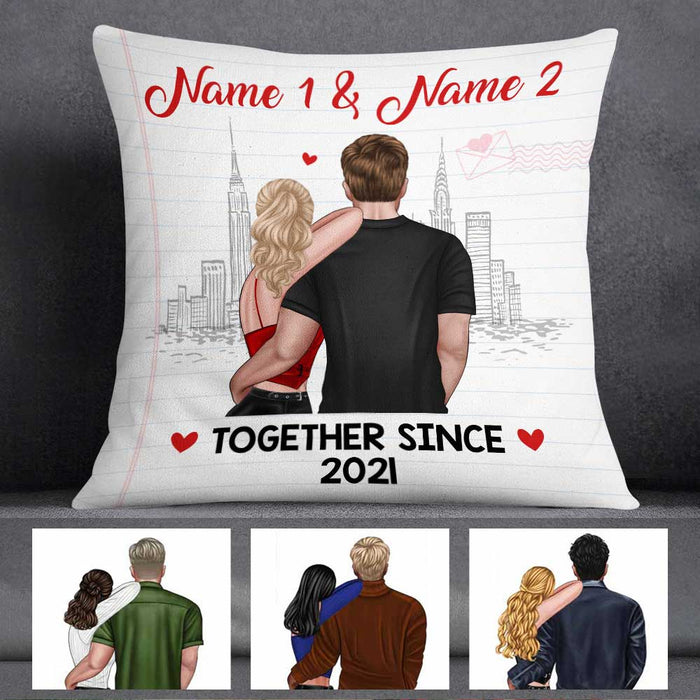 Personalized Couple Together Since Pillow NB52 30O58 1