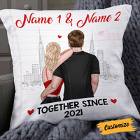 Personalized Couple Together Since Pillow NB52 30O58 thumb 1