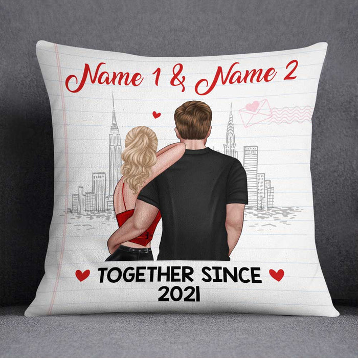 Personalized Couple Together Since Pillow NB52 30O58 1