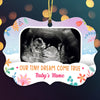 Personalized Baby Bump Sonogram Christmas Benelux Ornament NB51 24O32 thumb 1