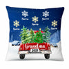 Personalized Grandma Red Truck Christmas Pillow SB172 95O47 1