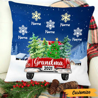 Personalized Grandma Red Truck Christmas Pillow SB172 95O47 thumb 1