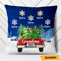 Personalized Grandma Red Truck Christmas Pillow SB172 95O47 thumb 1