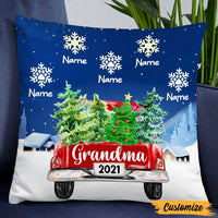 Personalized Grandma Red Truck Christmas Pillow SB172 95O47 thumb 1