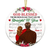 Personalized Couple Bless The Broken Road Circle Ornament NB52 26O36 thumb 1