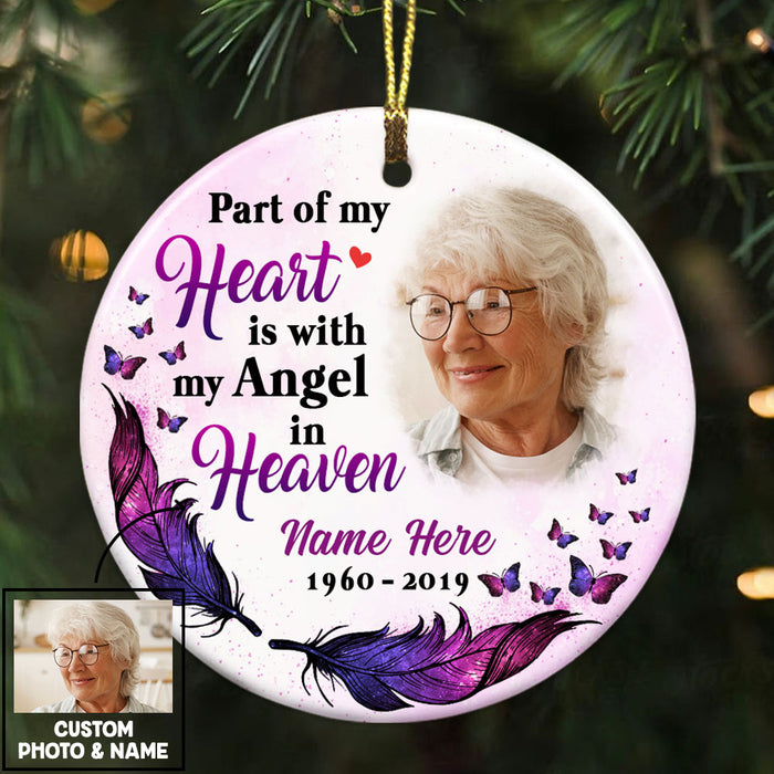 Personalized Memo Heaven Christmas Circle Ornament NB51 95O36 1