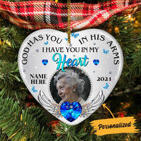Personalized Mom Dad Memo Heart Ornament NB61 95O36 thumb 1