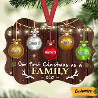 Personalized Christmas As A Family Benelux Ornament NB62 23O57 thumb 1