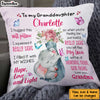 Personalized Granddaughter Baby Elephant Hug This Pillow NB52 24O66 thumb 1