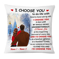 Personalized Couple Christmas Pillow NB63 87O53 thumb 1