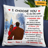 Personalized Couple Christmas Pillow NB63 87O53 thumb 1