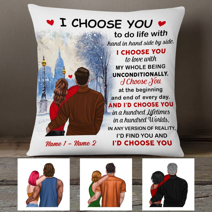 Personalized Couple Christmas Pillow NB63 87O53 1
