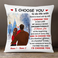 Personalized Couple Christmas Pillow NB63 87O53 thumb 1