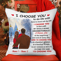 Personalized Couple Christmas Pillow NB63 87O53 thumb 1