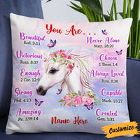 Personalized Daughter Unicorn God Says You Are Pillow NB61 87O58 thumb 1