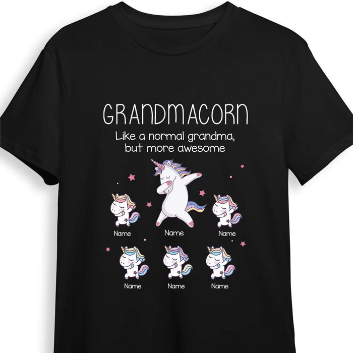 Personalized Mom Grandma Aunt Unicorn T Shirt NB62 81O66 1