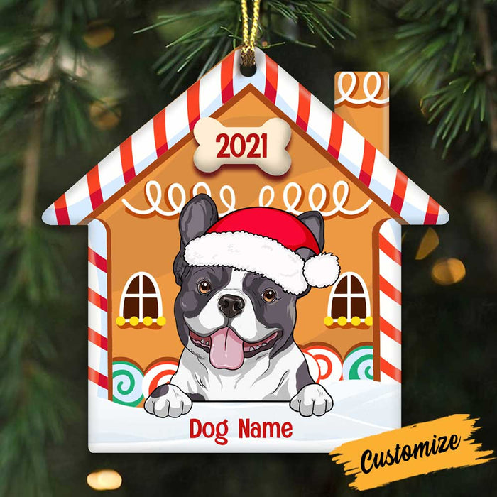 Personalized My Home Christmas Dog House Ornament NB81 23O34 1