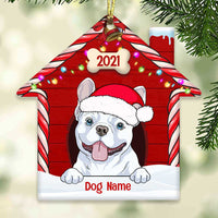 Personalized My Home Christmas Dog House Ornament NB81 23O34 thumb 1