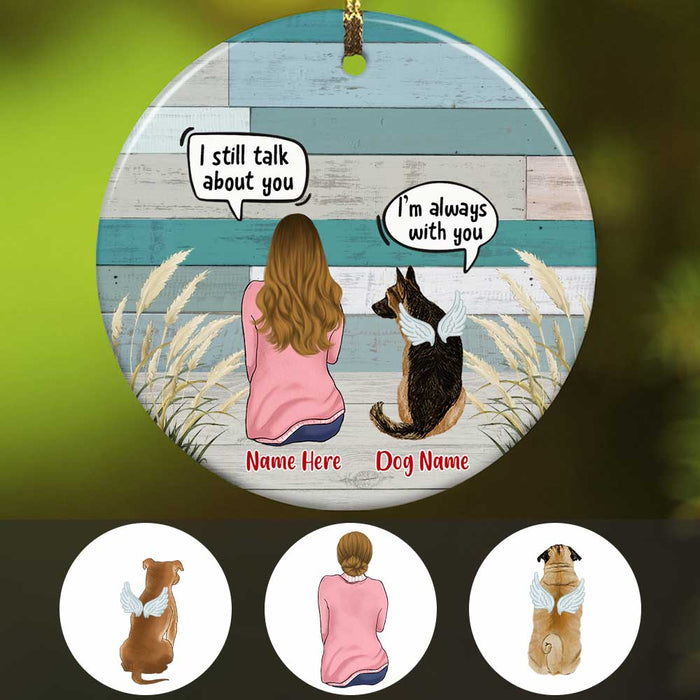 Personalized Dog Memo Conversation Circle Ornament NB63 81O34 1
