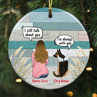 Personalized Dog Memo Conversation Circle Ornament NB63 81O34 thumb 1