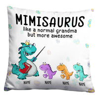 Personalized Mom Grandma Grandson Granddaughter Mimisaurus Pillow NB82 24O32 thumb 1